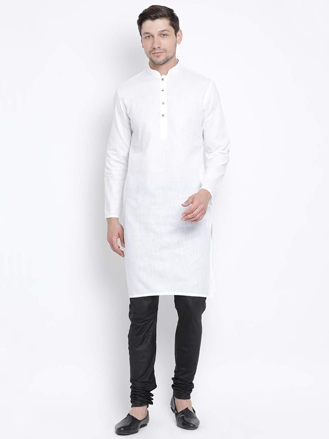 VASTRAMAY Men Cotton Regular Fit Kurta - Image 5