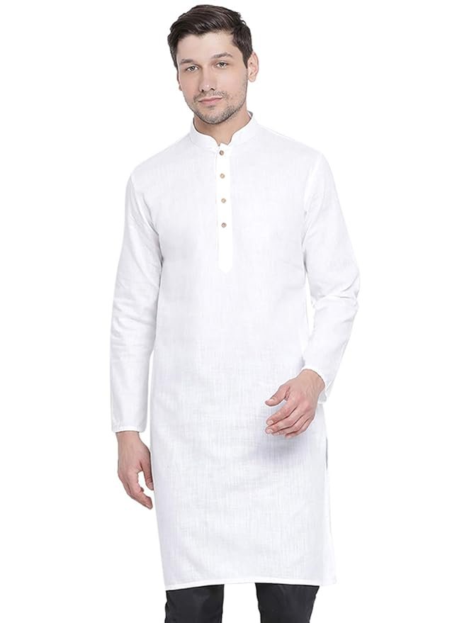 VASTRAMAY Men Cotton Regular Fit Kurta - Image 6