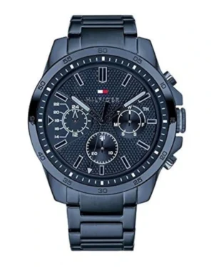 Tommy Hilfiger Quartz Analog Blue Dial Stainless Steel Strap Watch for Men